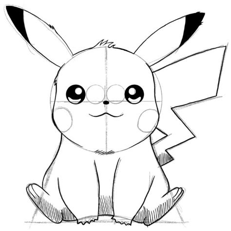 desenho do pikachu realista|Como Fazer o Pikachu: Passo a Passo Simples e Rápido